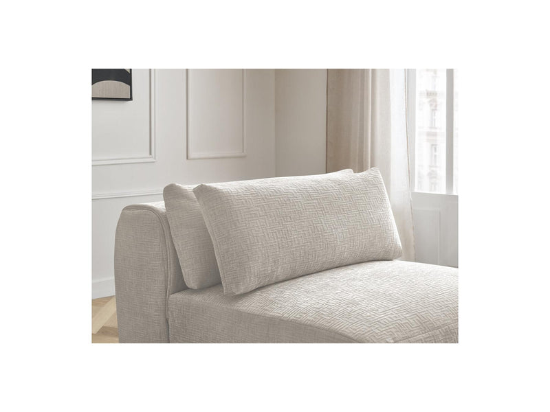 Jana - Chauffeuse 1 Place Avec Têtière Pour Canapé Modulable - Tissu Texturé