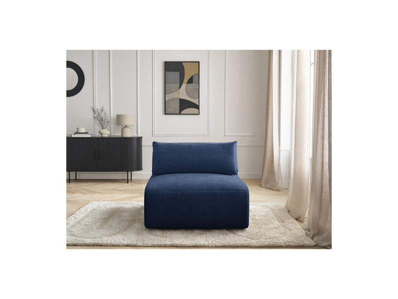 Jana - Chauffeuse 1 Place Avec Têtière Pour Canapé Modulable - Tissu Texturé
