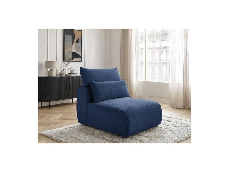 Jana - Chauffeuse 1 Place Avec Têtière Pour Canapé Modulable - Tissu Texturé