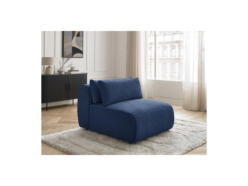 Jana - Chauffeuse 1 Place Avec Têtière Pour Canapé Modulable - Tissu Texturé