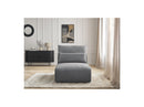 Jana - Chauffeuse 1 Place Avec Têtière Pour Canapé Modulable - Tissu Texturé