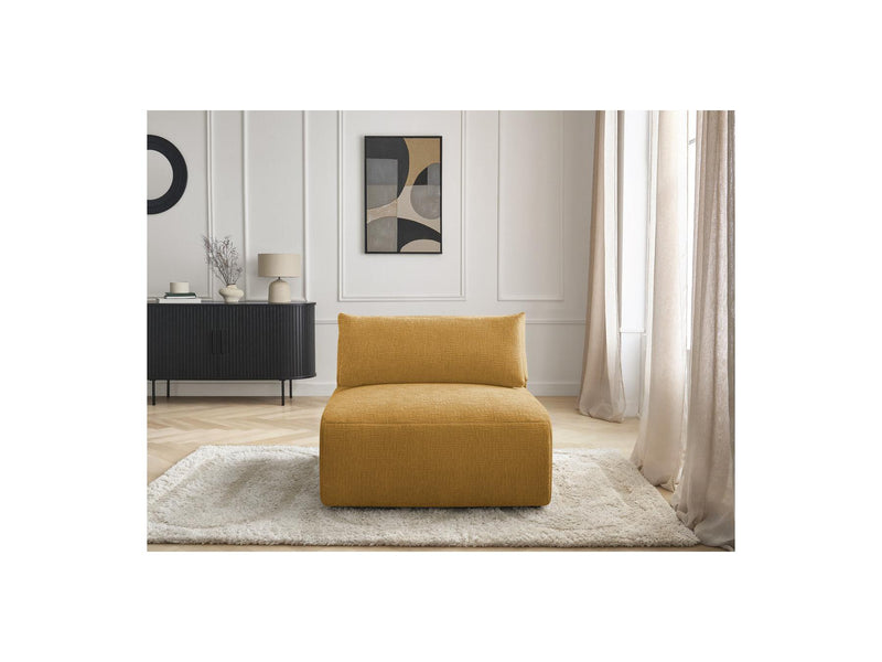 Jana - Chauffeuse 1 Place Avec Têtière Pour Canapé Modulable - Tissu Texturé