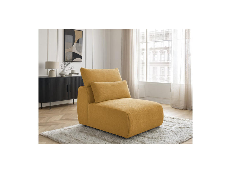 Jana - Chauffeuse 1 Place Avec Têtière Pour Canapé Modulable - Tissu Texturé
