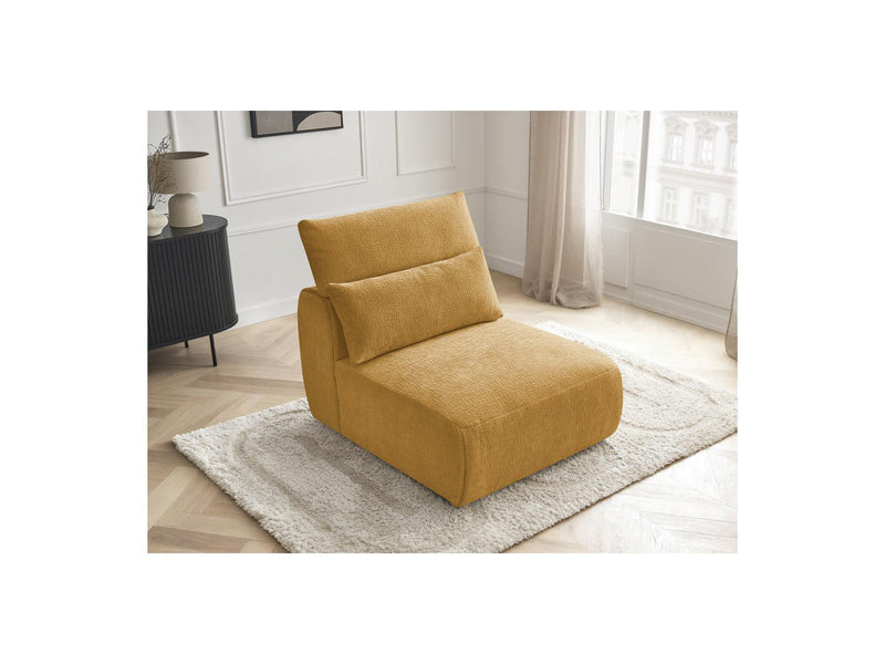 Jana - Chauffeuse 1 Place Avec Têtière Pour Canapé Modulable - Tissu Texturé