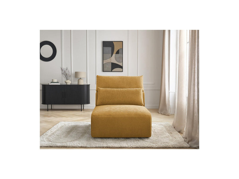Jana - Chauffeuse 1 Place Avec Têtière Pour Canapé Modulable - Tissu Texturé