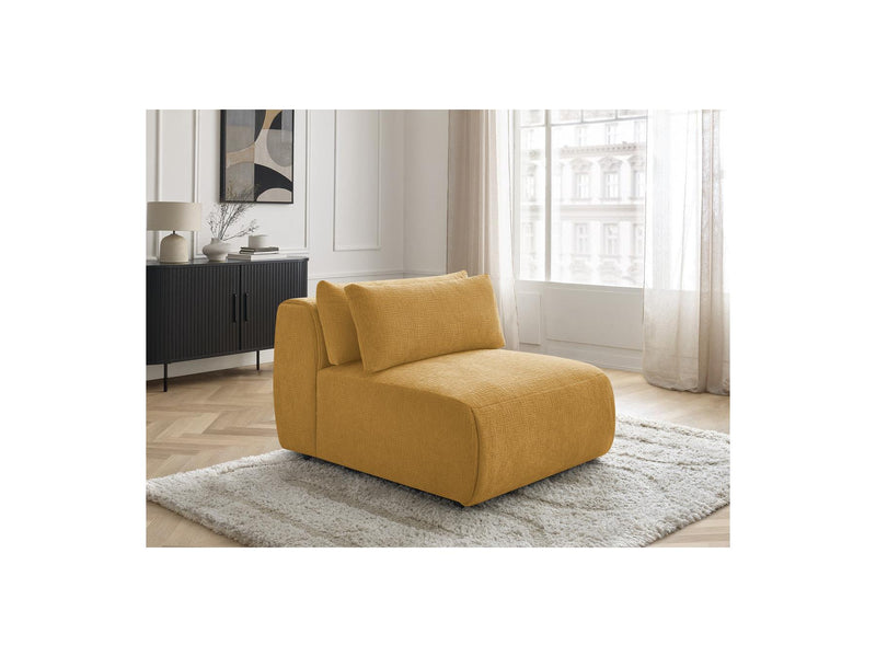 Jana - Chauffeuse 1 Place Avec Têtière Pour Canapé Modulable - Tissu Texturé