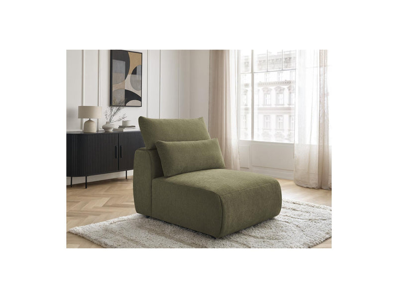 Jana - Chauffeuse 1 Place Avec Têtière Pour Canapé Modulable - Tissu Texturé