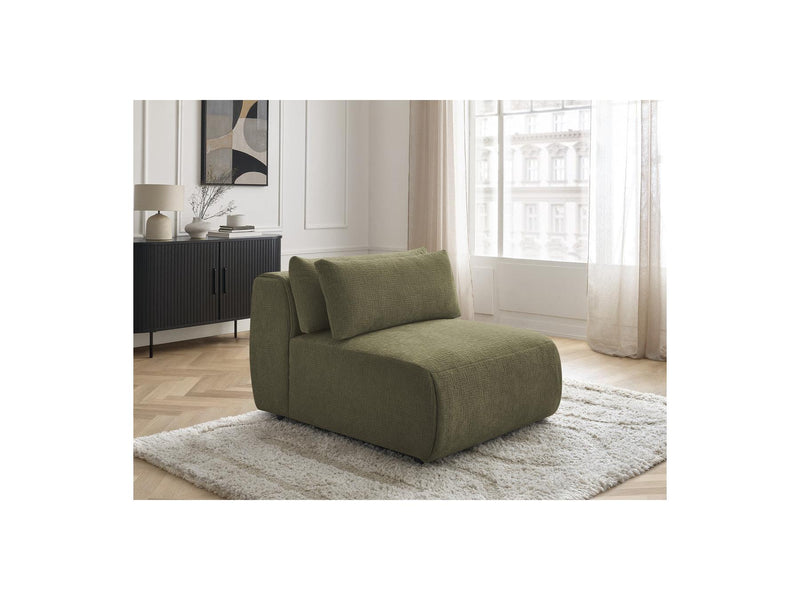 Jana - Chauffeuse 1 Place Avec Têtière Pour Canapé Modulable - Tissu Texturé