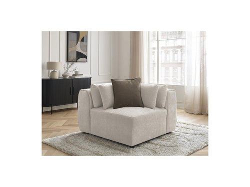 Jana - Rinconera Con Reposacabezas Para Sofá Modular - Tela Texturizada
