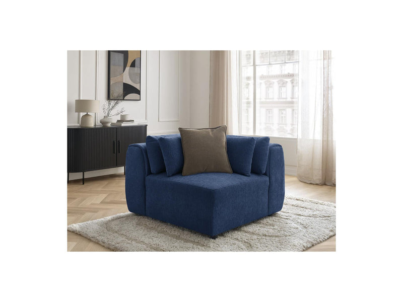 Jana - Angle Avec Têtière Pour Canapé Modulable - Tissu Texturé