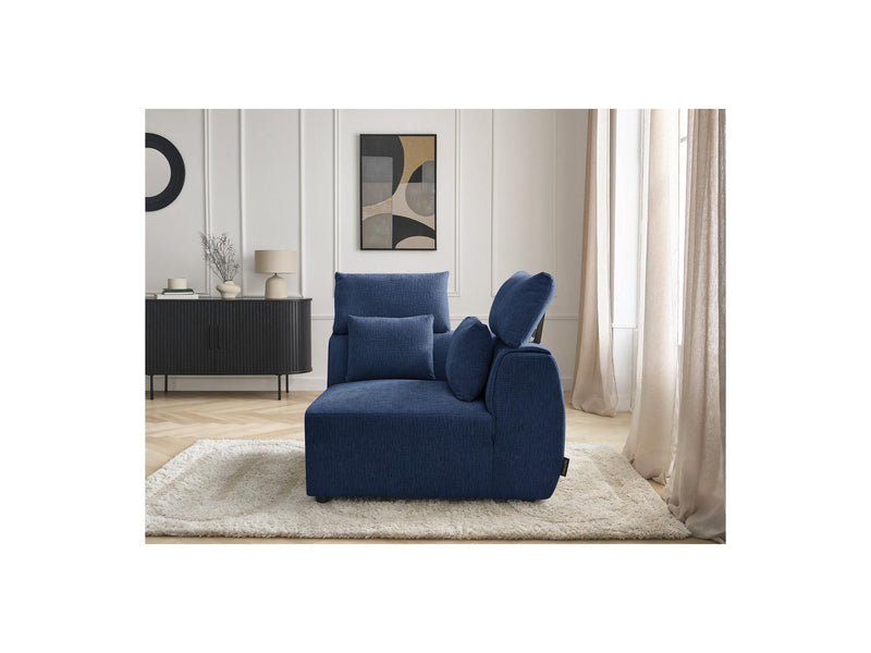 Jana - Angle Avec Têtière Pour Canapé Modulable - Tissu Texturé