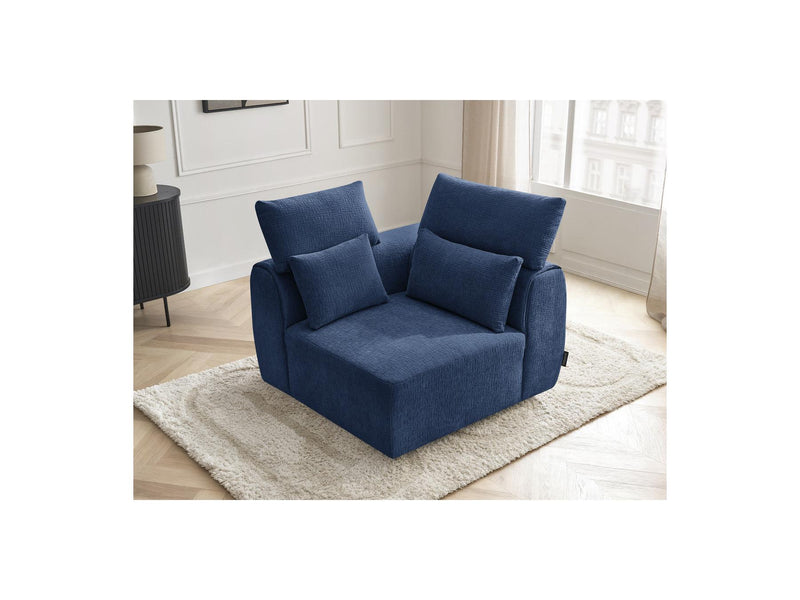 Jana - Angle Avec Têtière Pour Canapé Modulable - Tissu Texturé