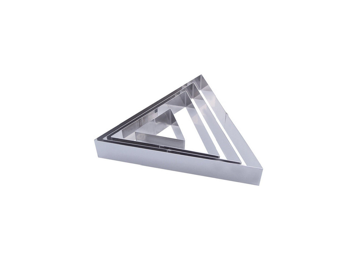 Triangle Stainless Steel Entremet Ring - 30 cm