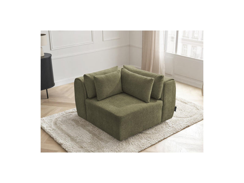 Jana - Angle Avec Têtière Pour Canapé Modulable - Tissu Texturé