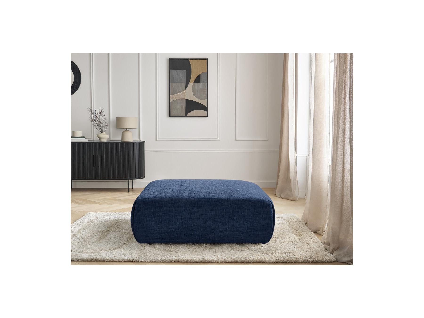 Jana - Large Pouffe - Textured Fabric