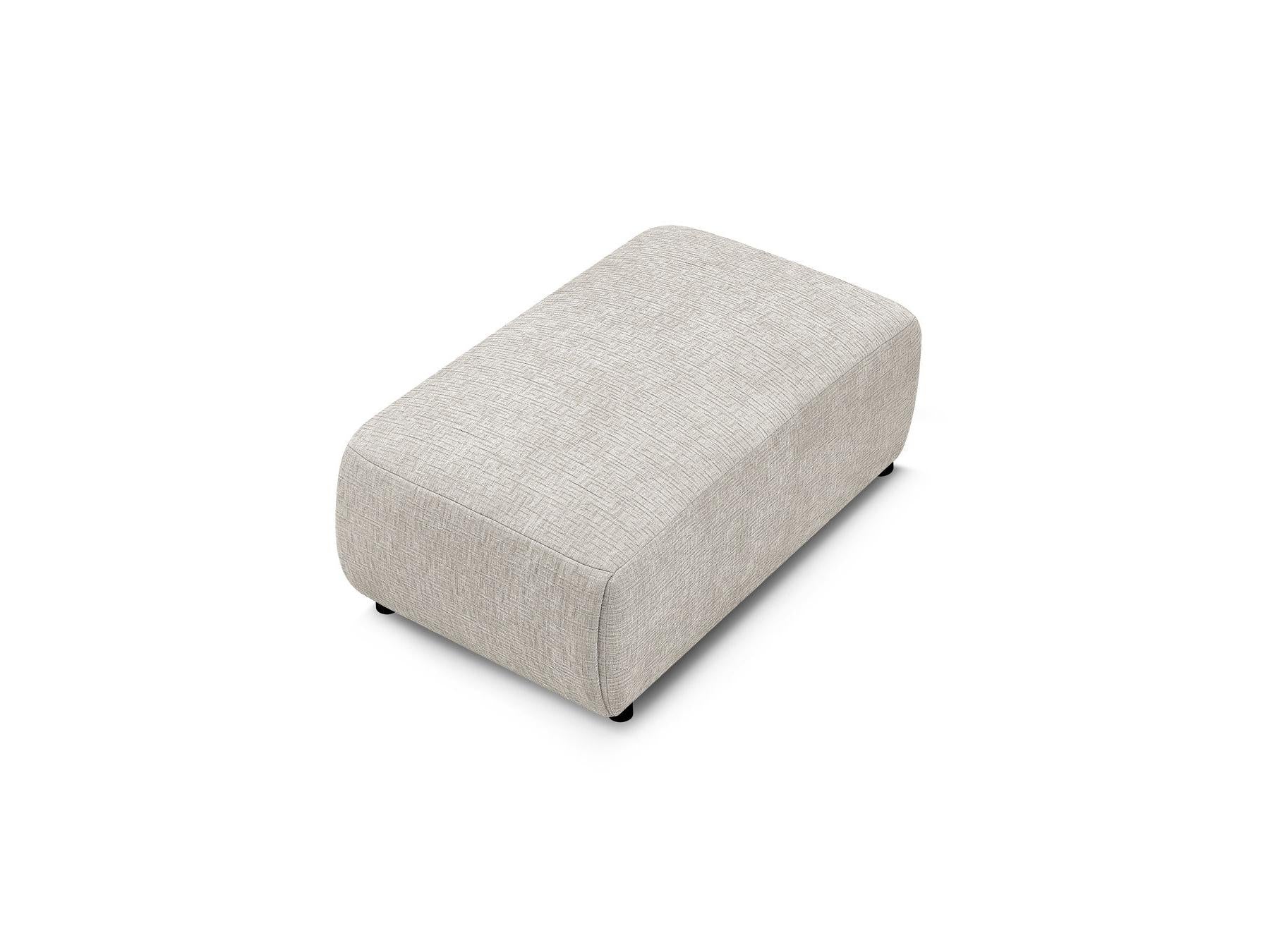Jana - Small Ottoman - Textured Fabric