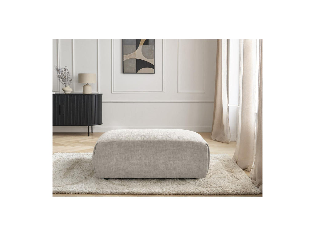 Jana - Small Ottoman - Textured Fabric