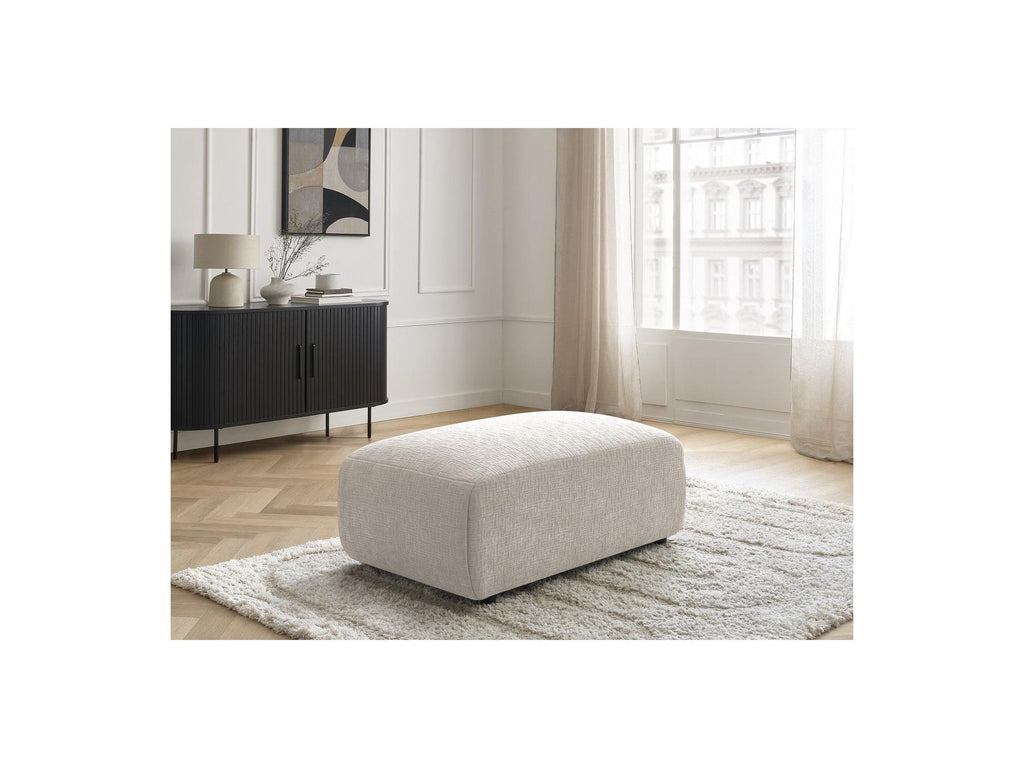 Jana - Small Ottoman - Textured Fabric