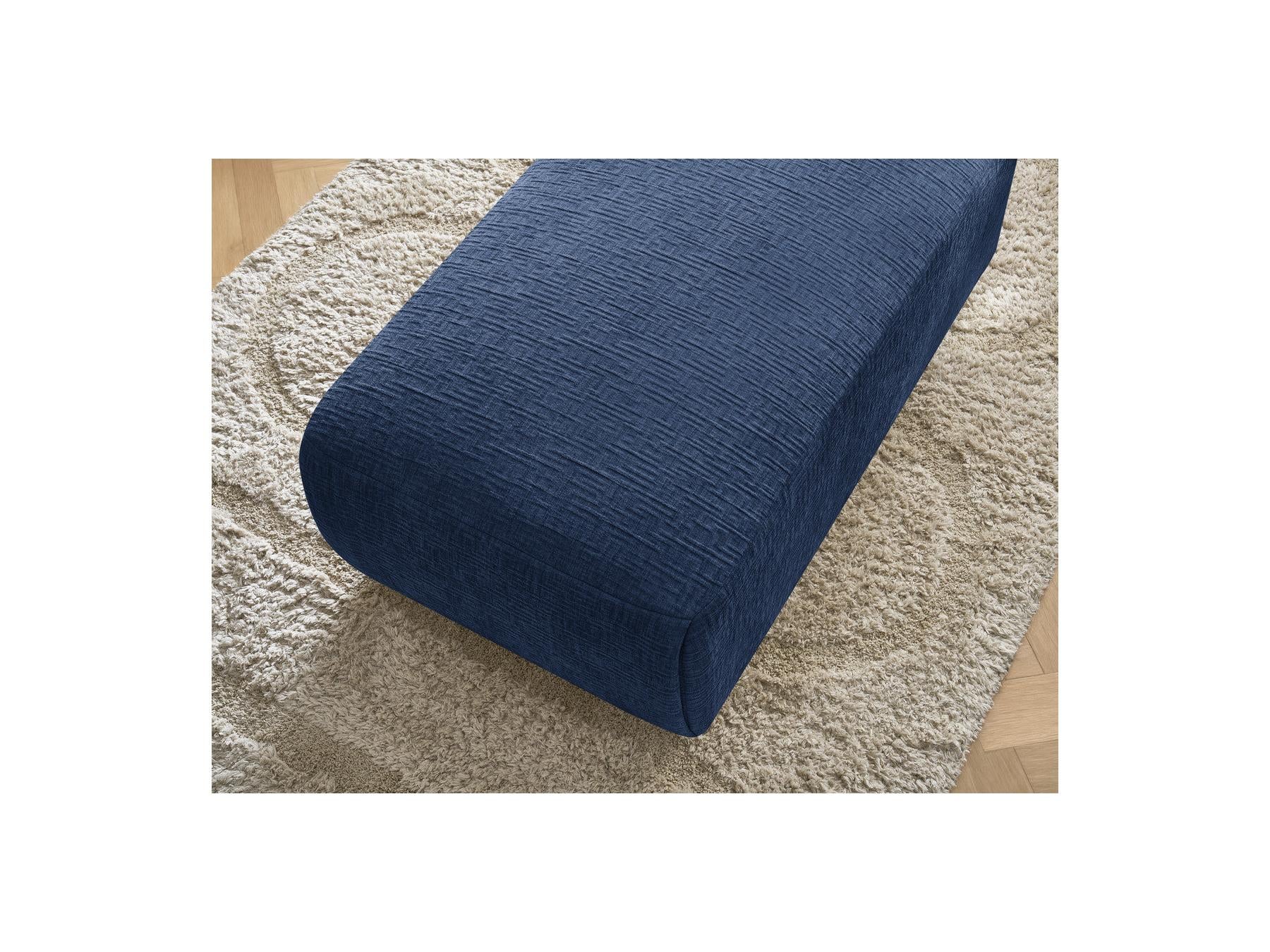 Jana - Small Ottoman - Textured Fabric