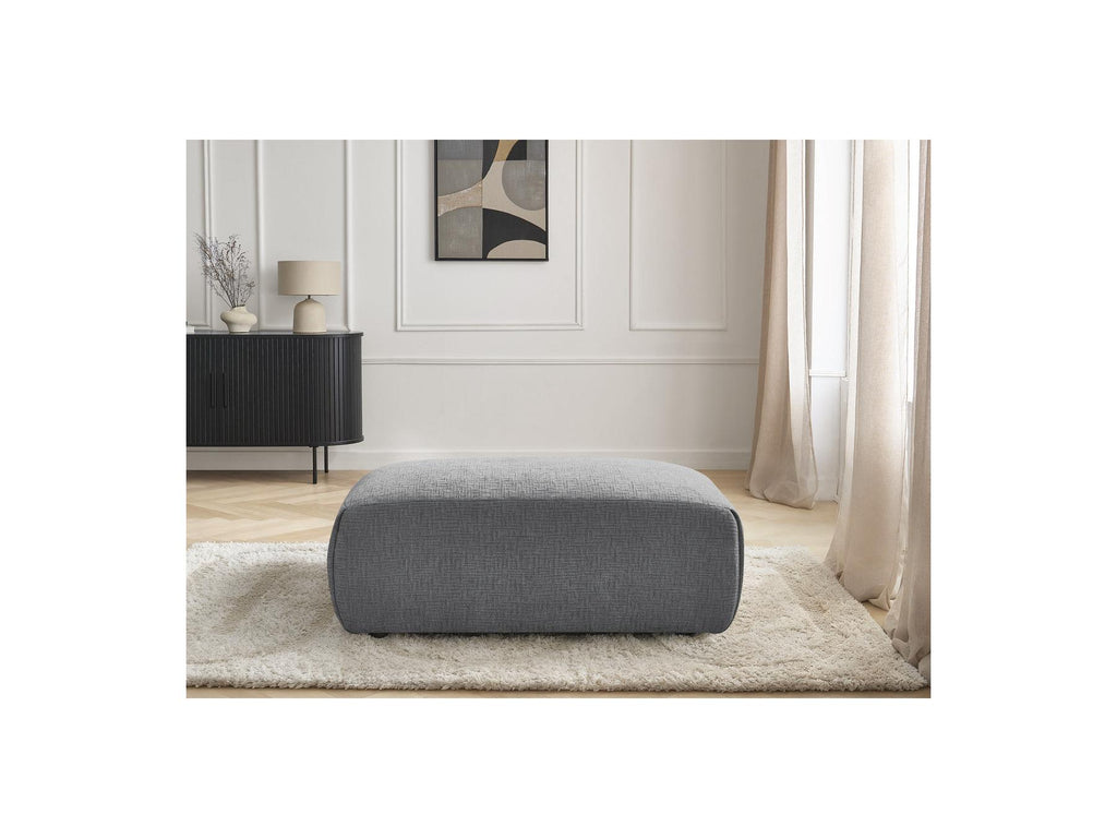 Jana - Small Ottoman - Textured Fabric