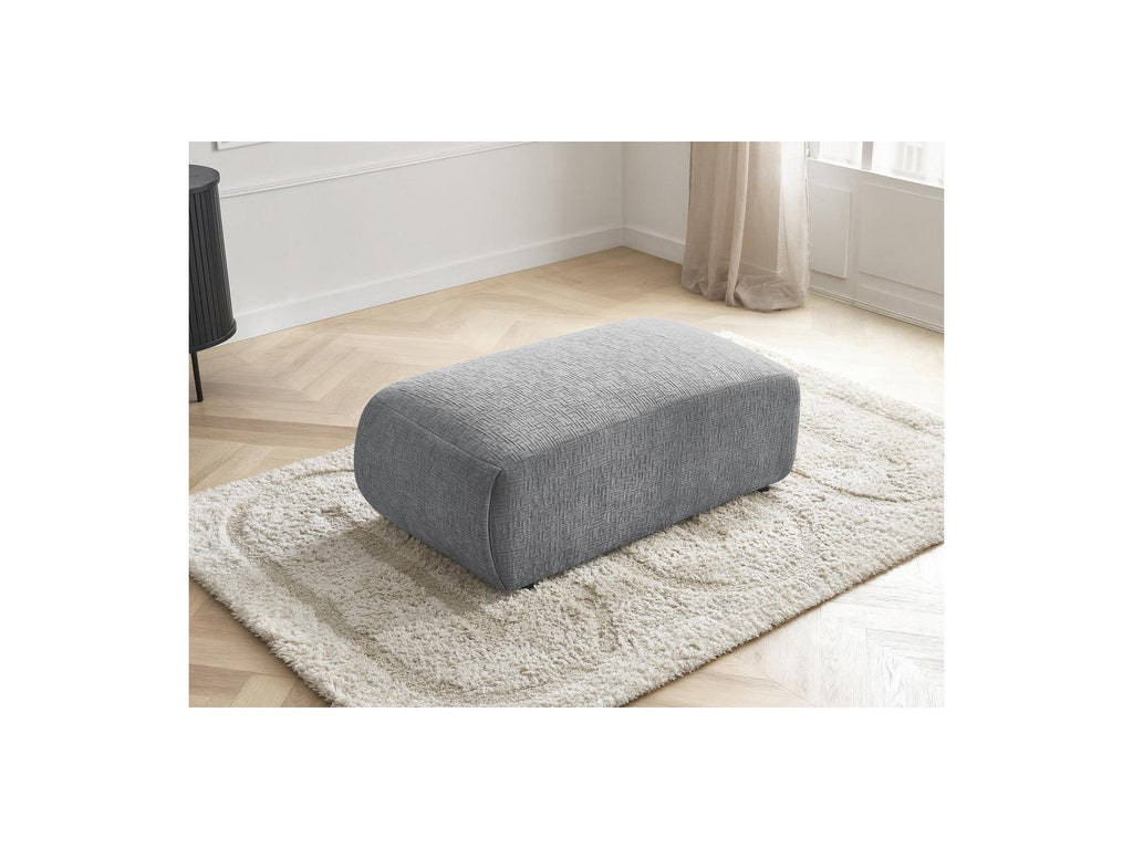 Jana - Small Ottoman - Textured Fabric