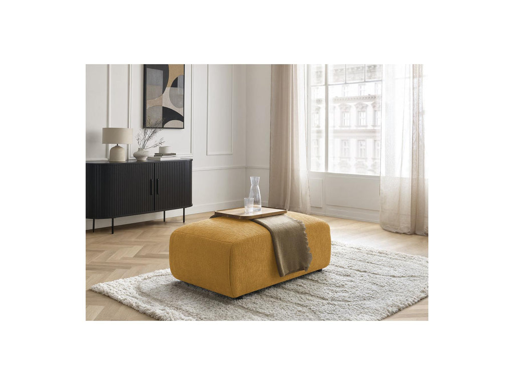 Jana - Small Ottoman - Textured Fabric