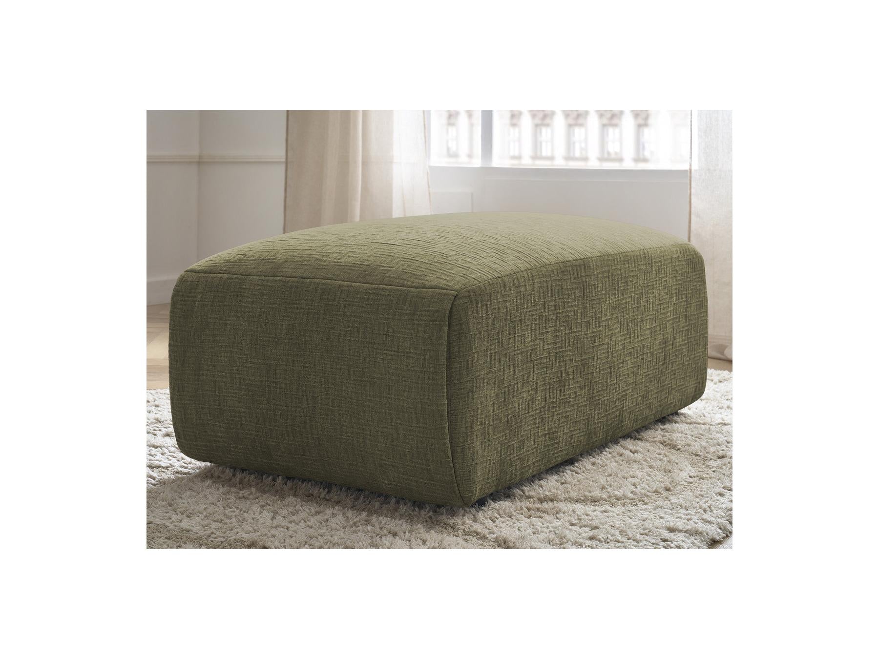 Jana - Small Ottoman - Textured Fabric