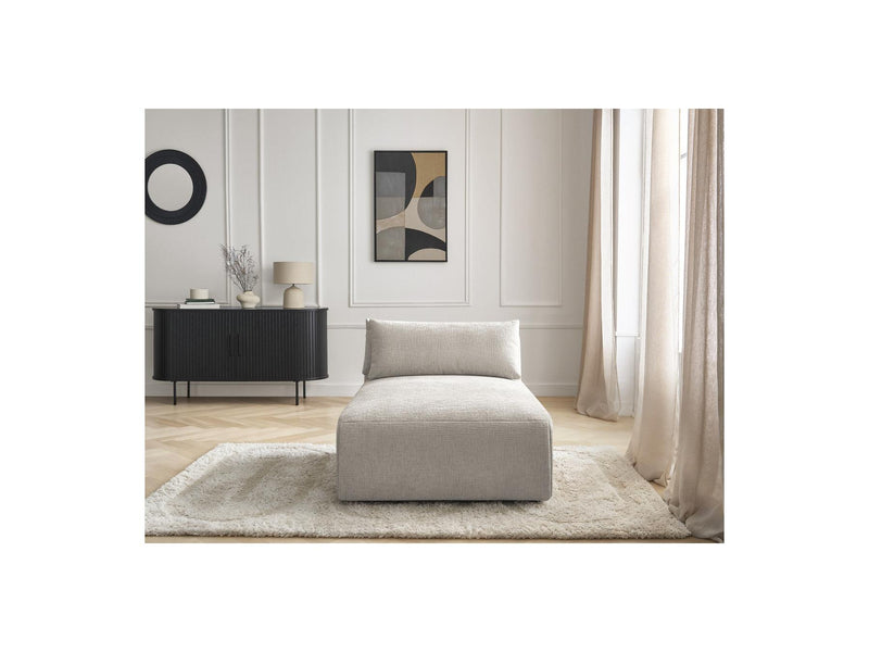 Jana - Daybed With Headrest For Modular Sofa - Textured Fabric