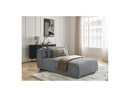 Jana - Daybed With Headrest For Modular Sofa - Textured Fabric