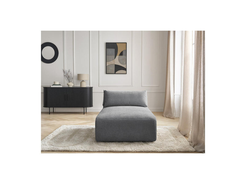 Jana - Daybed With Headrest For Modular Sofa - Textured Fabric