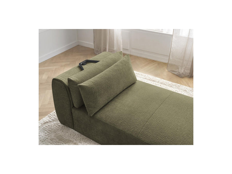 Jana - Daybed With Headrest For Modular Sofa - Textured Fabric