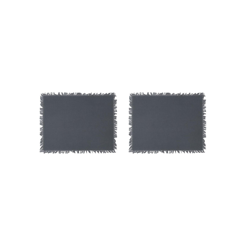 Set of 2 Nalia Placemats - Dark Grey