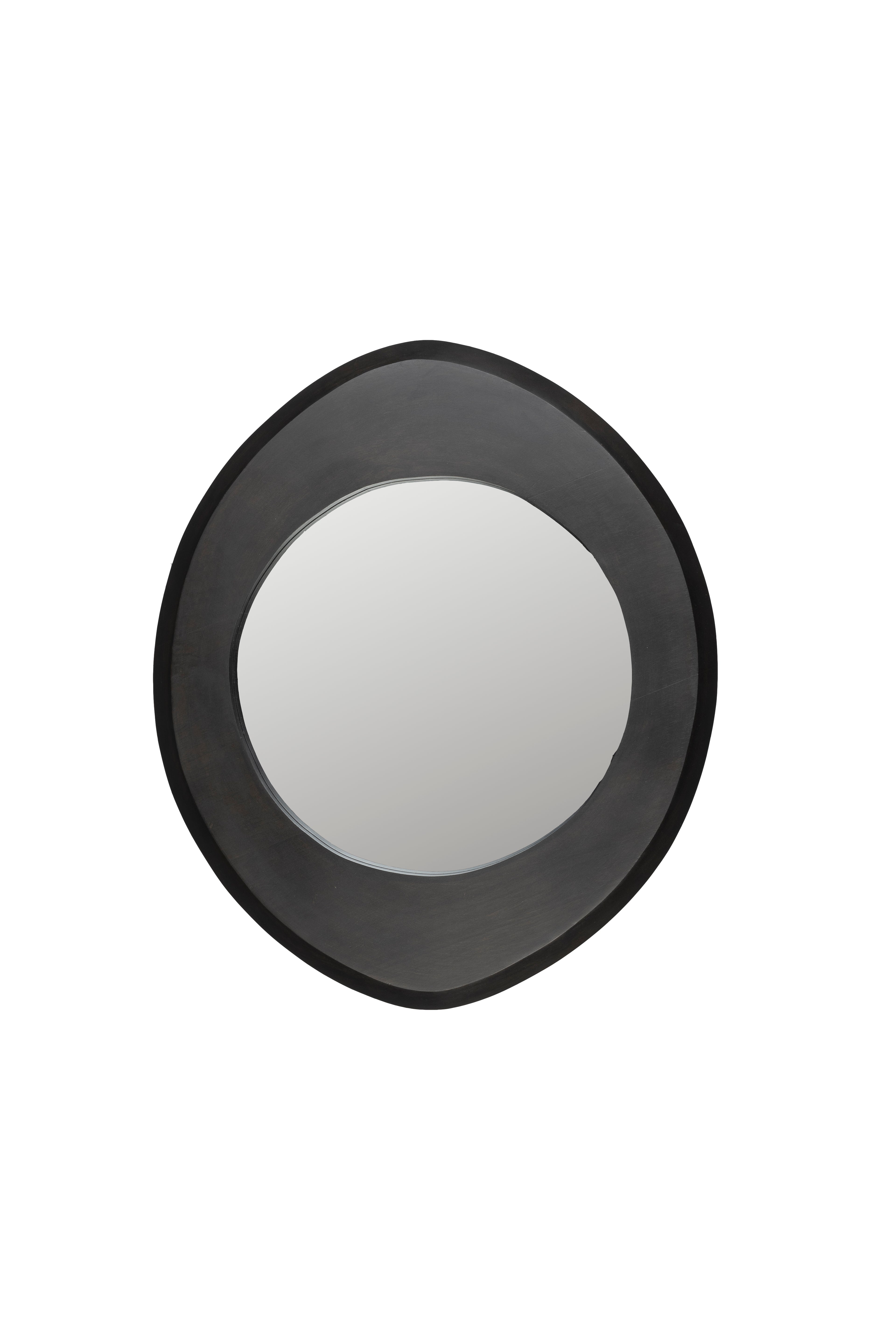 Aren S - Mirror - Mango wood - Black