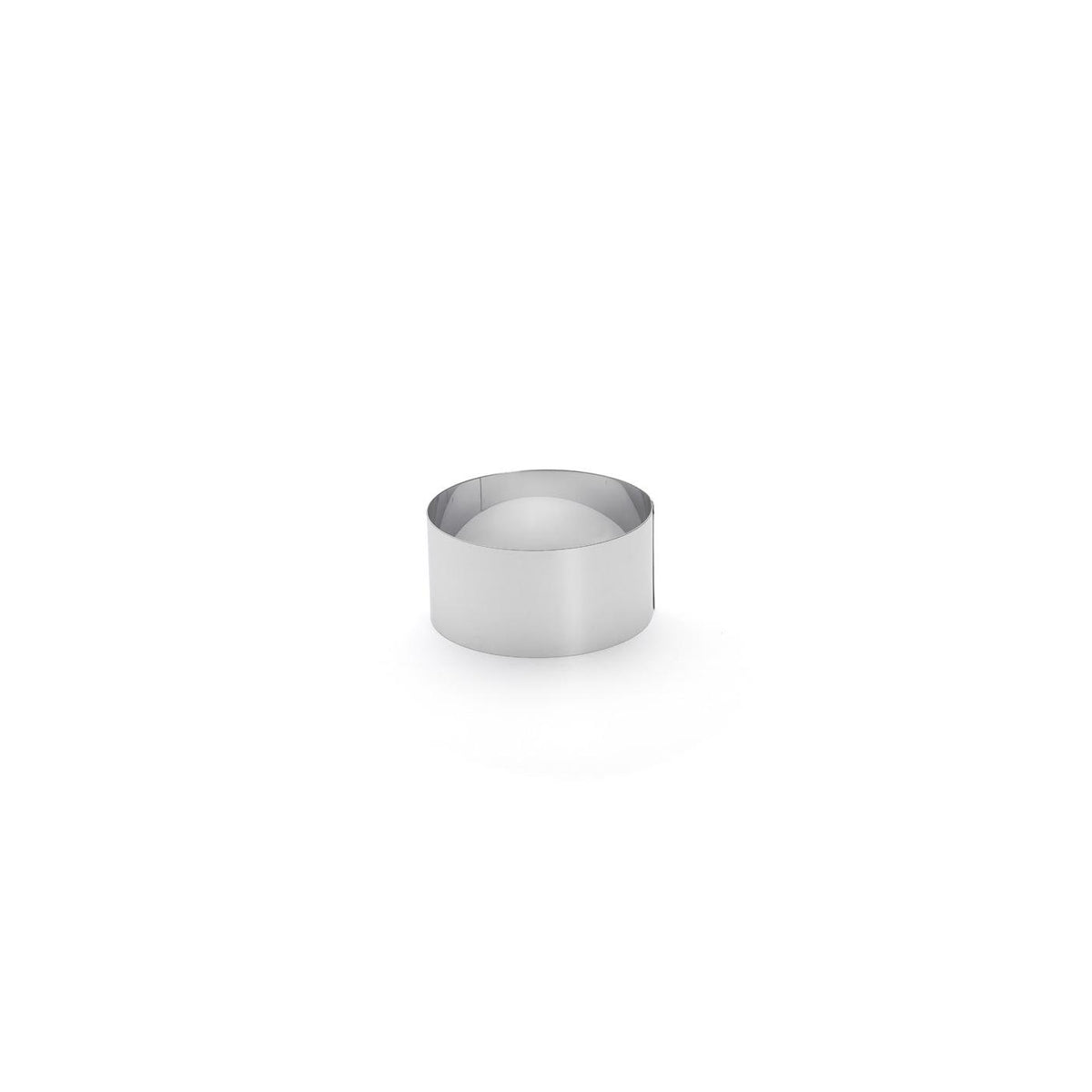 Aro Para Tartas Y Semifríos Vacherin De Acero Inoxidable - Ø 12 Cm - Alt. 6 Cm