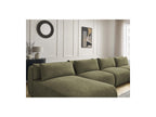 Jana - Fixed Modular Panoramic Sofa with Headrests - Textured Fabric with 2 Chaise Longues and 2 Armless Chairs