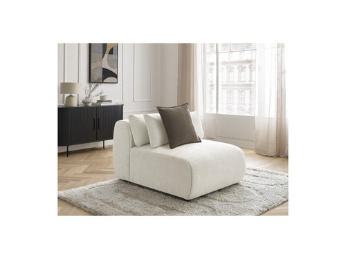 Jana - Silla De 1 Plaza Con Reposacabezas Para Sofá Modular - Tela Brezo