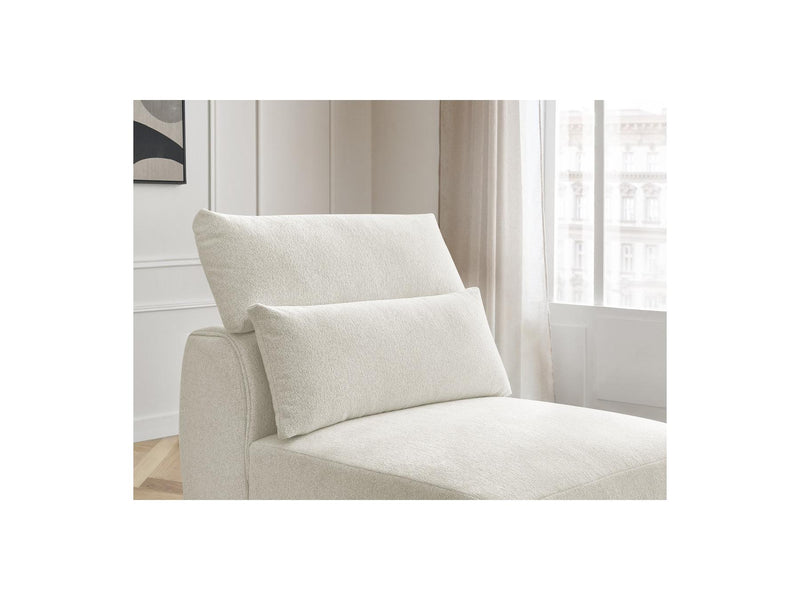 Jana - Chauffeuse 1 Place Avec Têtière Pour Canapé Modulable - Tissu Chiné