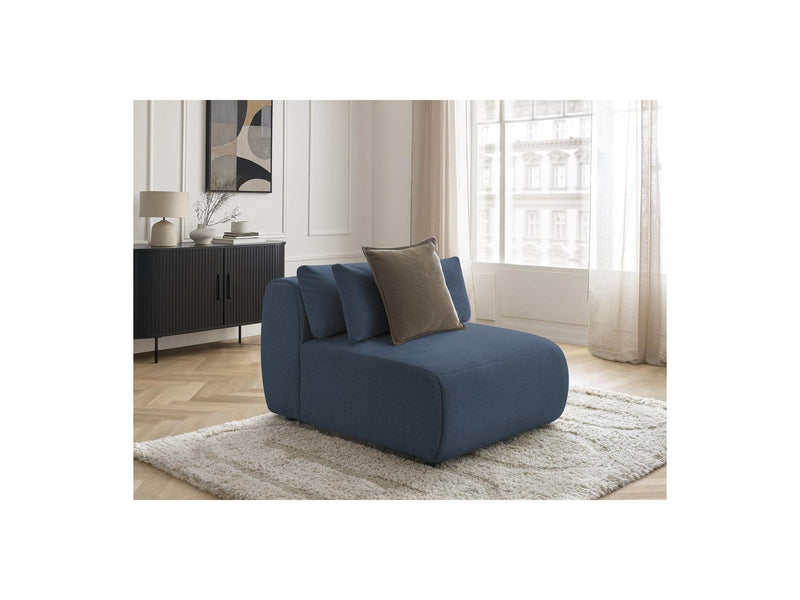 Jana - Chauffeuse 1 Place Avec Têtière Pour Canapé Modulable - Tissu Chiné