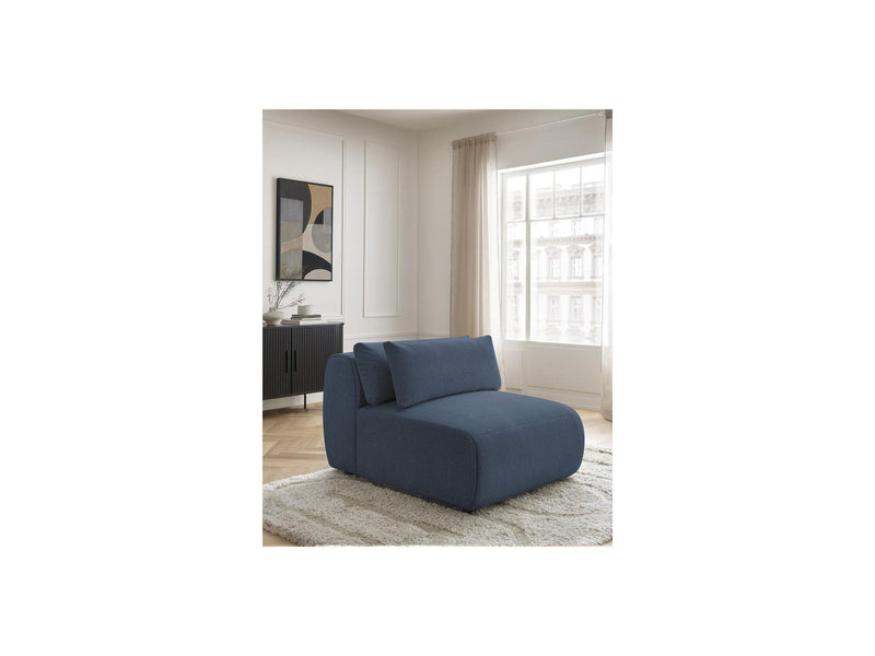 Jana - Chauffeuse 1 Place Avec Têtière Pour Canapé Modulable - Tissu Chiné