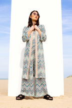 The Maggie Zigzag Blue Kimono