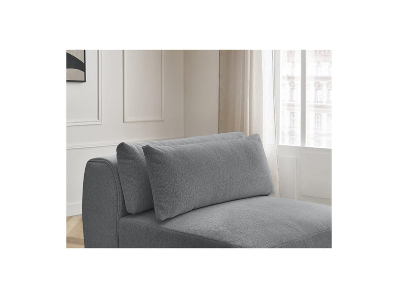 Jana - Chauffeuse 1 Place Avec Têtière Pour Canapé Modulable - Tissu Chiné