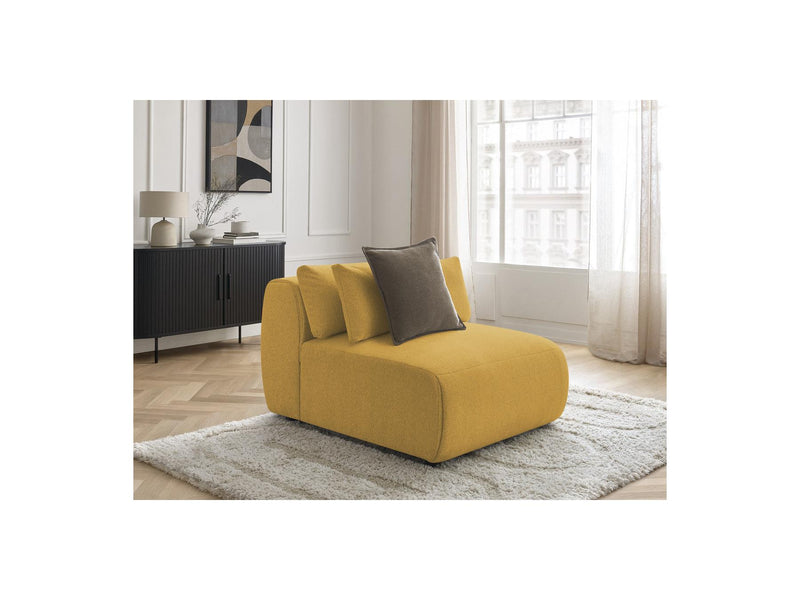 Jana - Chauffeuse 1 Place Avec Têtière Pour Canapé Modulable - Tissu Chiné