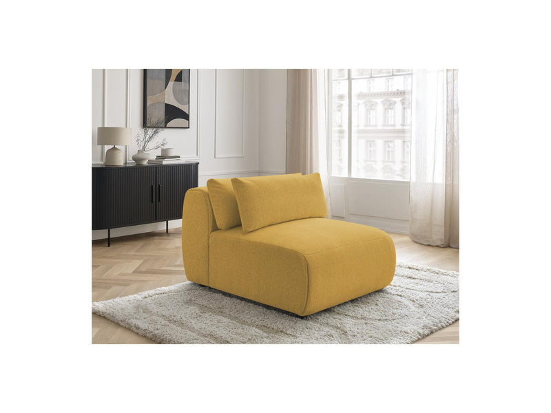 Jana - Chauffeuse 1 Place Avec Têtière Pour Canapé Modulable - Tissu Chiné