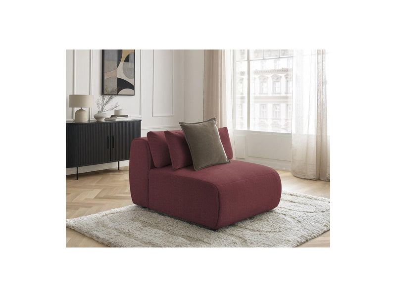 Jana - Chauffeuse 1 Place Avec Têtière Pour Canapé Modulable - Tissu Chiné