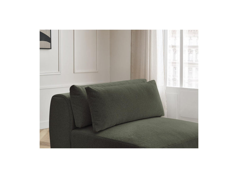 Jana - Chauffeuse 1 Place Avec Têtière Pour Canapé Modulable - Tissu Chiné