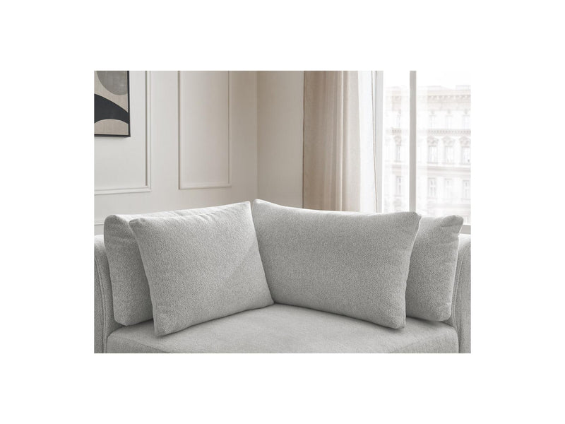 Jana - Angle Avec Têtière Pour Canapé Modulable - Tissu Chiné