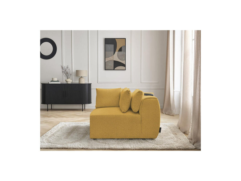 Jana - Angle Avec Têtière Pour Canapé Modulable - Tissu Chiné