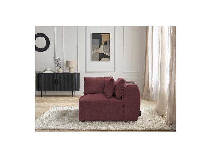 Jana - Angle Avec Têtière Pour Canapé Modulable - Tissu Chiné
