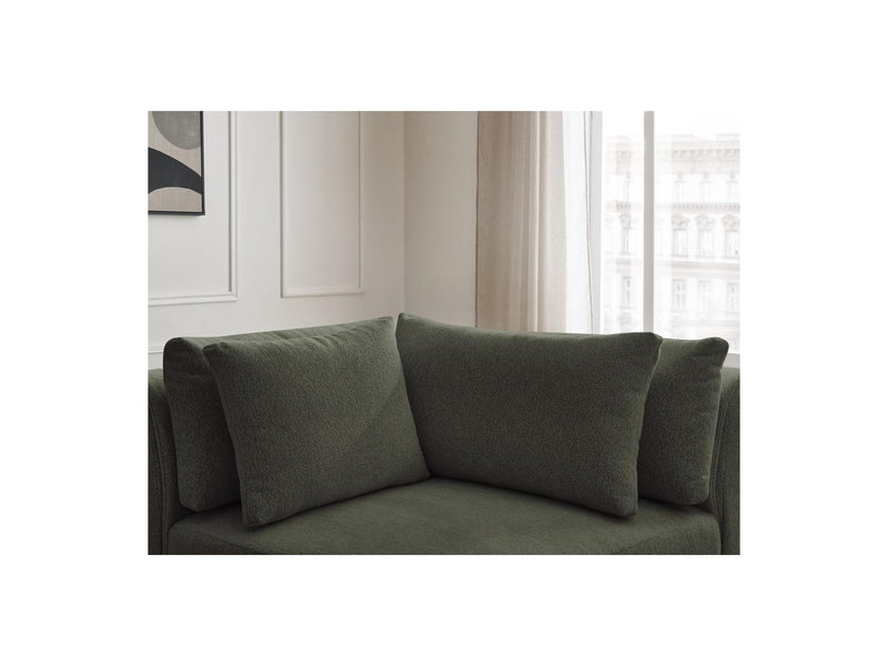 Jana - Angle Avec Têtière Pour Canapé Modulable - Tissu Chiné
