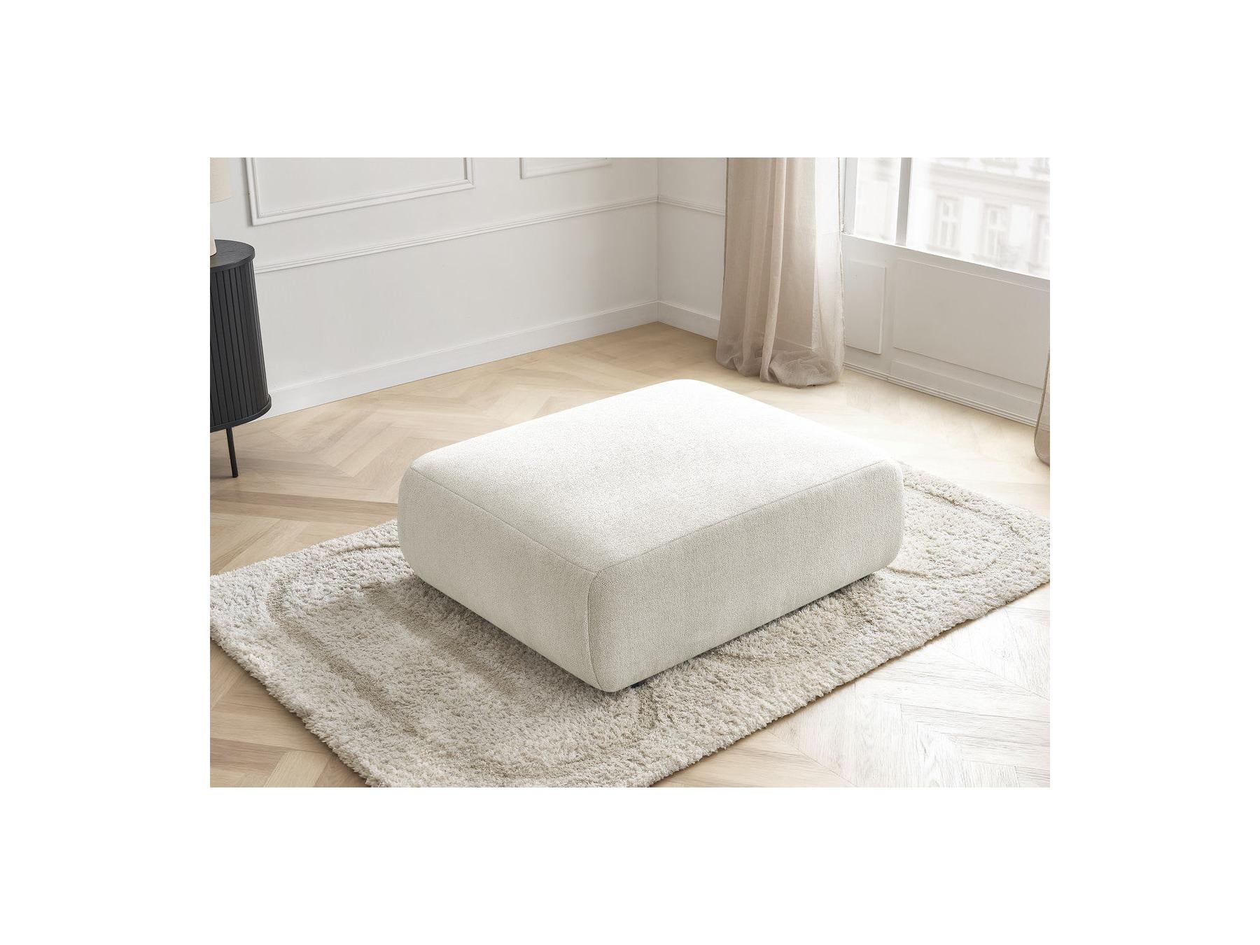 Jana - Large Pouffe - Heathered Fabric